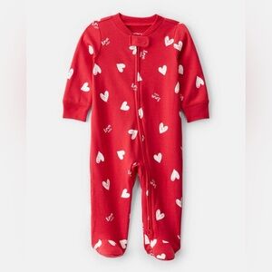 Carter’s Baby Heart Print 2-Way Zip Sleep & Play Pajamas